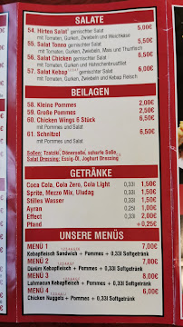 Menu / carte de Urfa Grill Haus à Lengerich