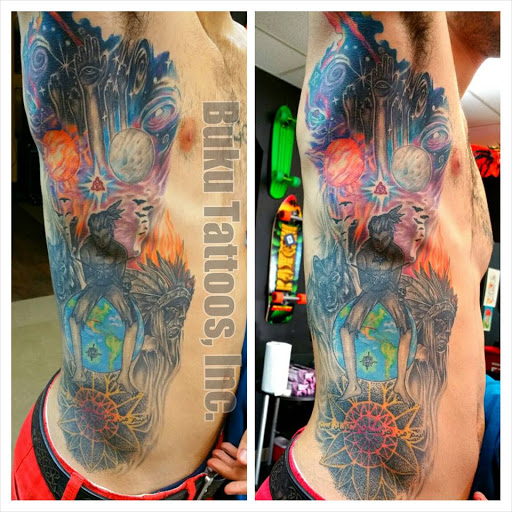 Explore pocahontas tattoo ideas, creative tattoo ideas in Saint Petersburg, available at Buku Tattoo Studio