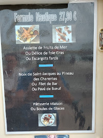 Carte du Restaurant Le Nautique à Les Sables-d'Olonne