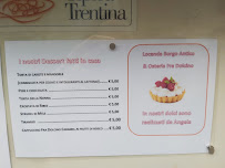 Menu / carte de Osteria Fra Dolcino - Locanda Borgo Chiese à Borgo Chiese