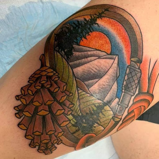 Explore sanrio tattoo ideas, creative tattoo ideas in Powell, available at Against All Odds Tattoos and Piercings