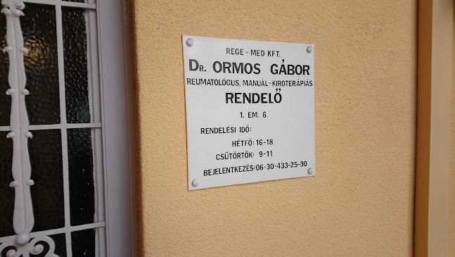 Dr. Ormos Gábor orvos-csontkovács - Masszőr