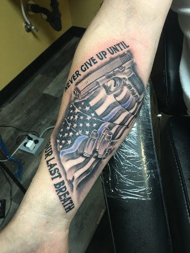 Explore tattoo ideas initials, creative tattoo ideas in Warner Robins, available at Untold Pain Tattoo Studio