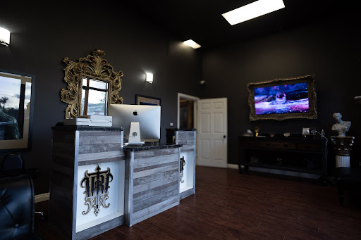 Explore side head tattoo ideas, creative tattoo ideas in San Marcos, available at The War Room Tattoo Studio (By Appointment only)