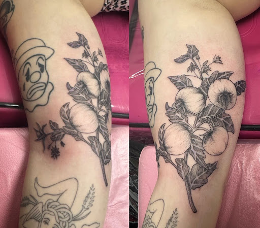 Explore lion tattoo ideas for guys, creative tattoo ideas in Amherst, available at Lovesick Tattoo NH