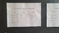 Menu / carte de La Grignote à Cléon-d'Andran