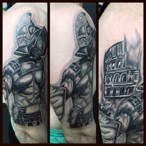 Explore solar eclipse tattoo ideas, creative tattoo ideas in Buford, available at Wild Tribe Tattoos and Piercings