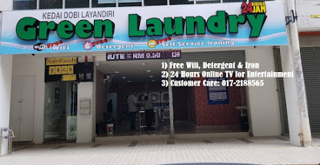 GREEN LAUNDRY 24HRS SELF SERVICE.