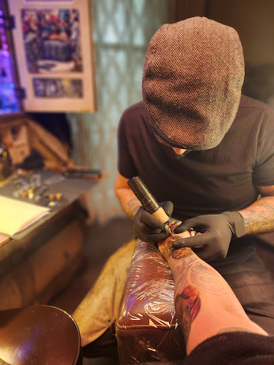 Explore salem tattoo ideas, creative tattoo ideas in Hudson, available at The Bohemian Social Club