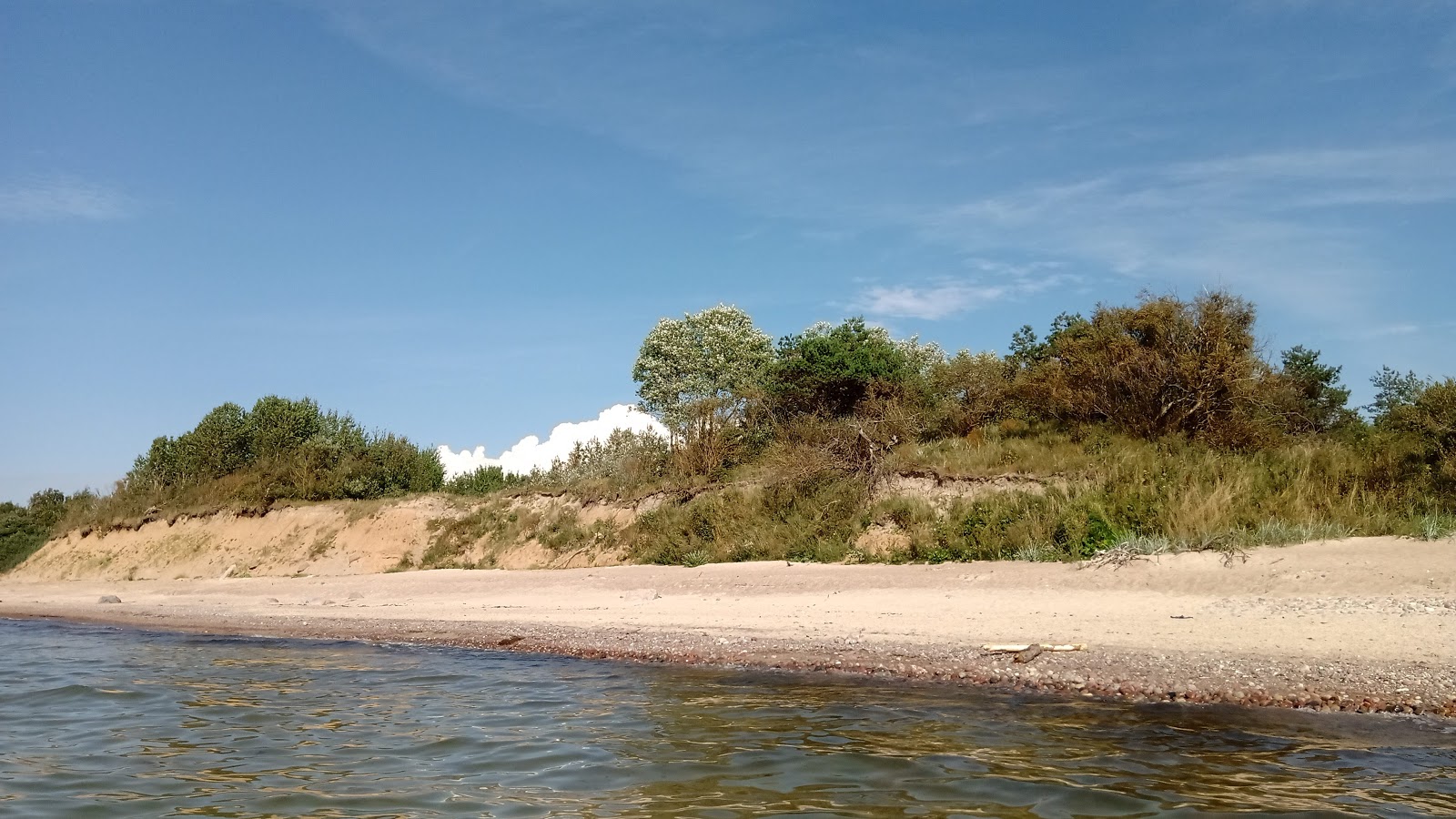 Photo de Palangos beach avec sable clair avec caillou de surface