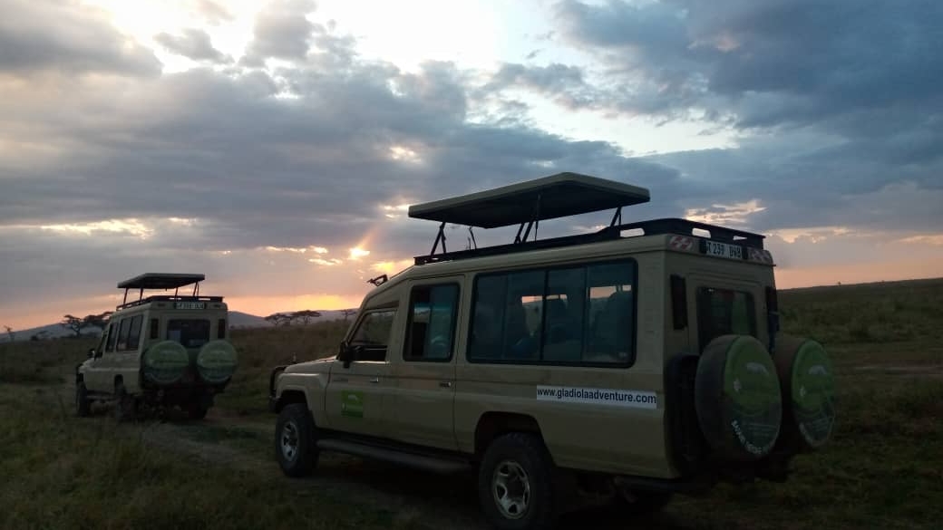 Gladiola Adventure Arusha-Tanzania Car RentalHire with roof top tents 4x4 Safaris