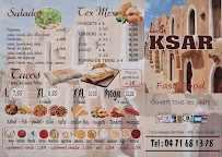 Menu / carte de Ksar fast food à Riom-ès-Montagnes