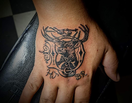 Explore horror sleeve tattoo ideas, creative tattoo ideas in Medina, available at Madhouse ink tattoo