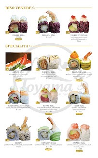 Toyama Fusion Restaurant à Manduria menu