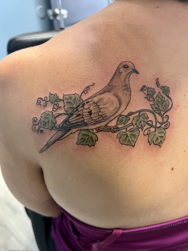 Explore mary jane tattoo ideas, creative tattoo ideas in Lake Hopatcong, available at Etched in Ink Tattoo