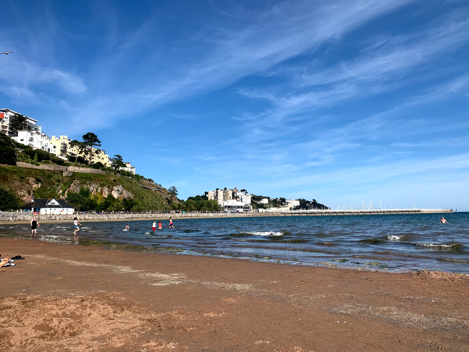 Photo of Torre Abbey Sands with brown sand surface