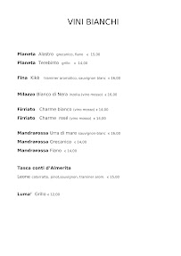 Pizzeria Bendicò Pizzeria Contemporanea à Menfi (le menu)