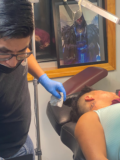 Explore mens shin tattoo ideas, creative tattoo ideas in Fort Wayne, available at Grade A Tattoos and Body Piercing