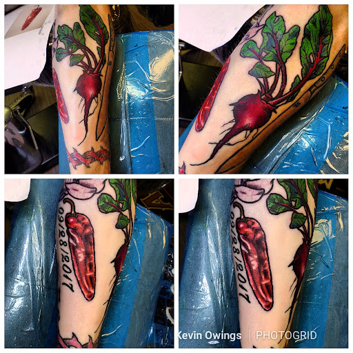 Explore gore tattoo ideas, creative tattoo ideas in Riverside, available at Darkstar Tattoo CA