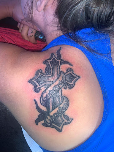 Explore spider tattoo ideas, creative tattoo ideas in Gautier, available at Voodoo Tattoo