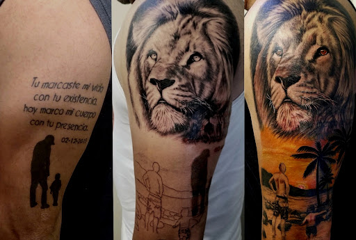 Explore sideburn tattoo ideas, creative tattoo ideas in Sunnyvale, available at Greego tattoo