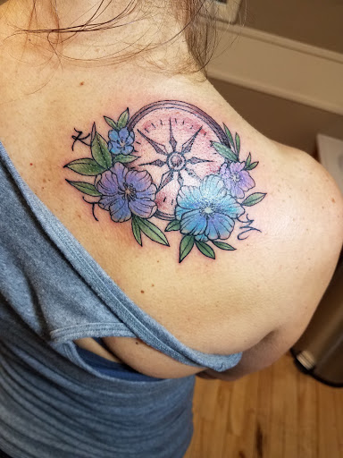 Explore army sleeve tattoo ideas, creative tattoo ideas in Winona, available at Black Moth Tattoo