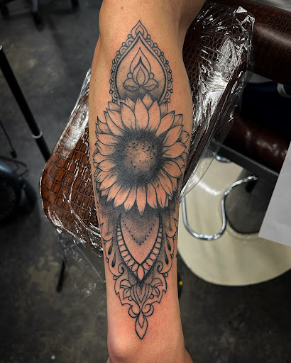 Explore feminine sleeve tattoo ideas, creative tattoo ideas in Fulton, available at Southern Ink Tattoo LLC