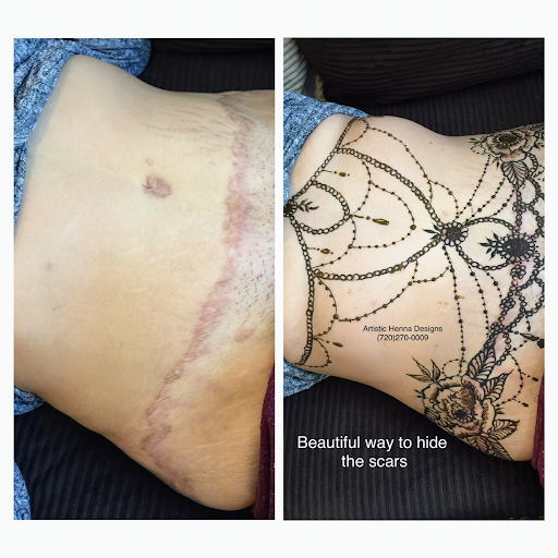 Explore shadow tattoo ideas, creative tattoo ideas in Littleton, available at Artistic Henna Designs