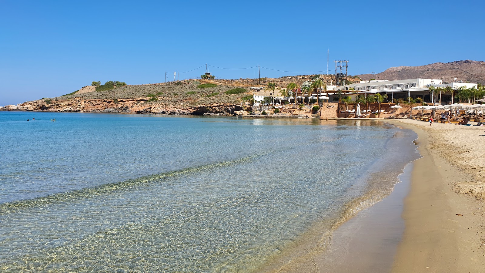 Foto av Agathopes beach med beige sand yta