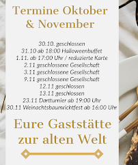 Menu du Gaststätte zur alten Welt (Bürgerhaus Reichsthal) à Reichsthal