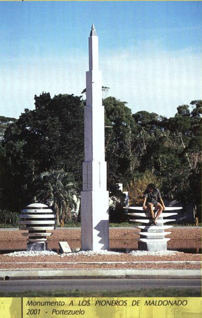 Monumento 'A los Pioneros de Maldonado'.