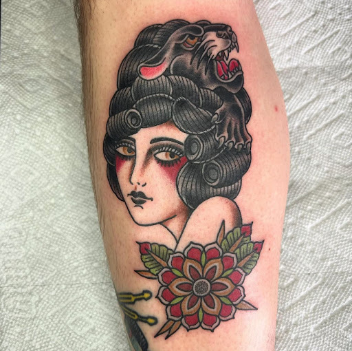 Explore leatherface tattoo ideas, creative tattoo ideas in Clarksville, available at Argonaut Tattoo Studio