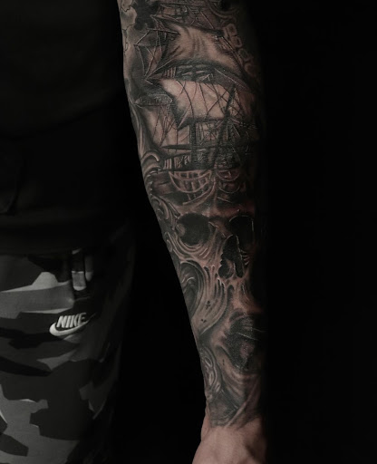 Explore corvette tattoo ideas, creative tattoo ideas in Mesquite, available at SKIN GALLERY TATTOO