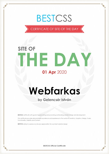 Hozzászólások és értékelések az Webfarkas - Weboldal és Webáruház készítés-ról