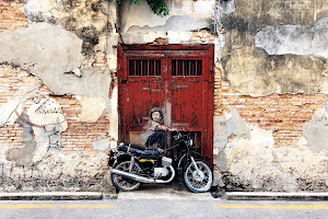 Street Art by Ernest Zacharevic - "Boy on Motorbike" image