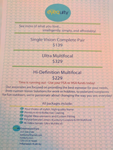 Optician «EYEQuity», reviews and photos, 1251 US-31, Greenwood, IN 46142, USA