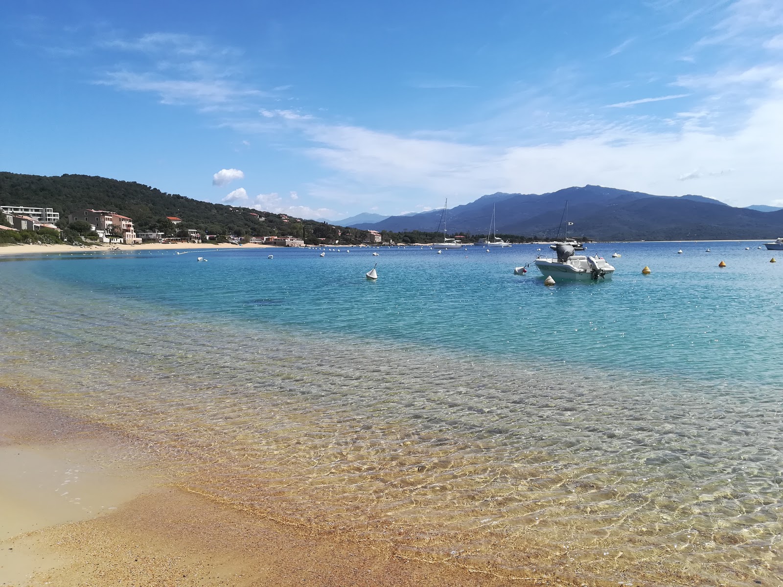 Fotografija Porto Pollo beach in naselje