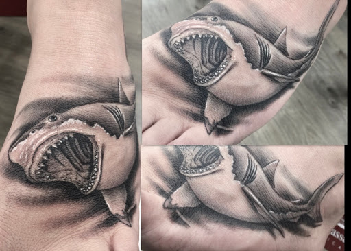 Explore fishing tattoo ideas for females, creative tattoo ideas in Anchorage, available at Unique Ink AK