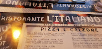 Carte du Restaurant l'Italiano à Metz
