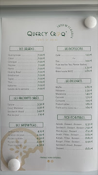 Menu du Quercy Croq' à Cambes