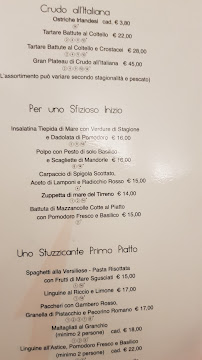 Menu du II Cucciolo à Pistoia