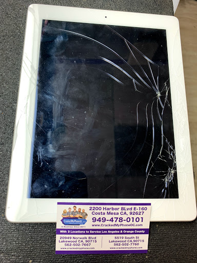 Cell Phone Store «Cracked Myphone Cellphone & Computer Repair IPhone Repair Tablet Repair», reviews and photos, 5519 South St, Lakewood, CA 90713, USA