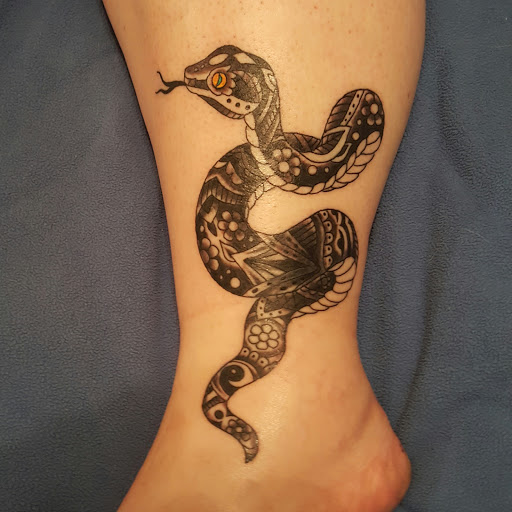 Explore st christopher tattoo ideas, creative tattoo ideas in Kansas City, available at Revelation Tattoo