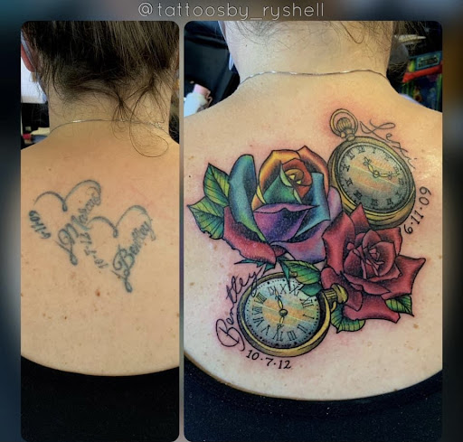 Explore half sleeve tattoo ideas for women, creative tattoo ideas in Hayesville, available at The Upper Room Tat2 Parlor