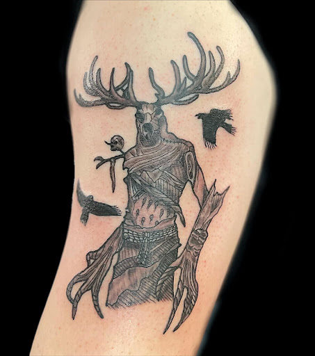 Explore phoenix tattoo ideas for females, creative tattoo ideas in Lorain, available at Backwoodz Tattoo Studio