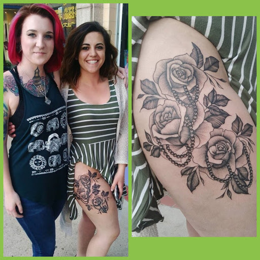 Explore saxophone tattoo ideas, creative tattoo ideas in Ogden, available at Savage Tattoo Shop