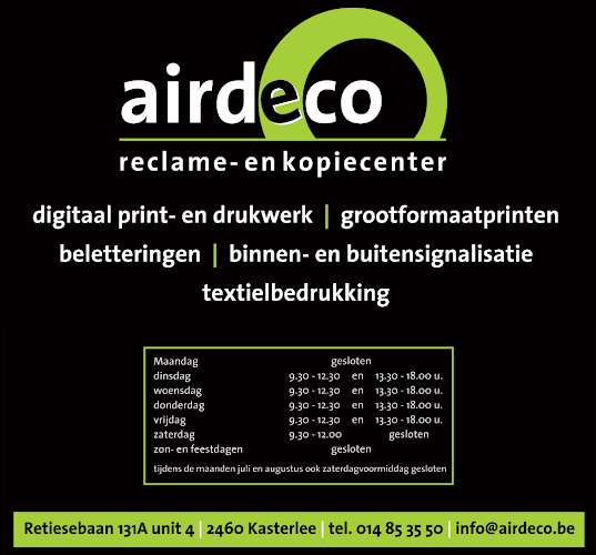 Beoordelingen van Airdeco bvba in Lommel - Reclamebureau
