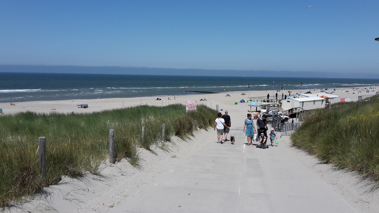 Foto von Callantsoog beach mit lange bucht