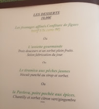 Restaurant Auberge la Cauquière à Le Beausset menu
