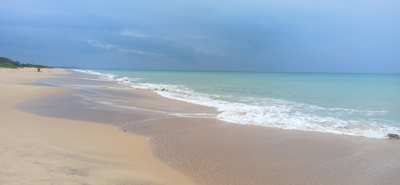 Foto di Chettikulam Pannai Beach con una superficie del sabbia luminosa